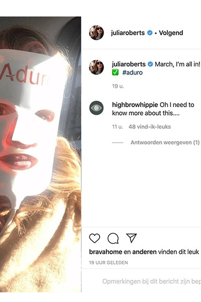 Julia Robert Lichttherapie-Maske Julia Robert Lichttherapie-Maske
