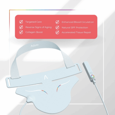 Light therapy neck mask